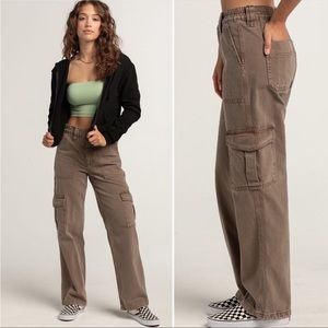 NWT BDG Cargo Pant Skate Straight leg utility pant brown khaki baggy loose SZ 29